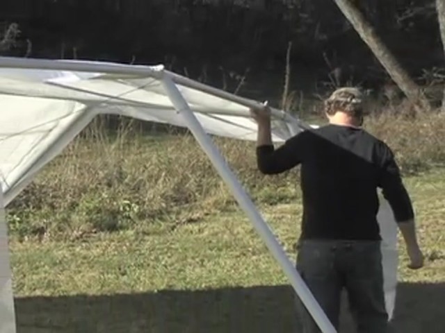 10x20' Hercules Snow Load Canopy Shelter / Garage White  - image 6 from the video